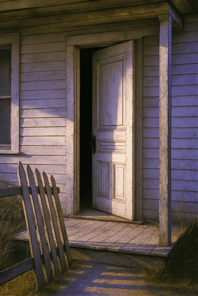 An open doorway.